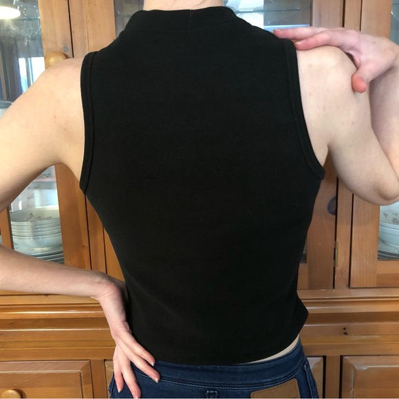 NWT SHEIN EZWear Cropped Mock Top - Picture 2 of 3